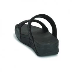 Chaussures Femme Mules FitFlop Lulu Slide - Glitter Noir -Mules Soldes2022 21089199 500 E