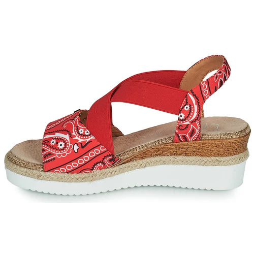 Chaussures Femme Sabots Les Petites Bombes DONATIANE Rouge 6 Chaussures Femme Sabots Les Petites Bombes DONATIANE Rouge – Image 4