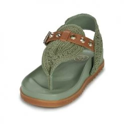 Chaussures Femme Claquettes Ash UNION Kaki -Mules Soldes2022 21099437 500 C