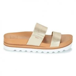 Chaussures Femme Mules Reef CUSHION VISTA HI Doré -Mules Soldes2022 21182894 500 B
