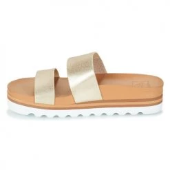 Chaussures Femme Mules Reef CUSHION VISTA HI Doré -Mules Soldes2022 21182894 500 D