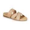 Chaussures Femme Mules Tommy Hilfiger TOMMY WEBBING FLAT ESPADRILLE Beige -Mules Soldes2022 21189990 500 A