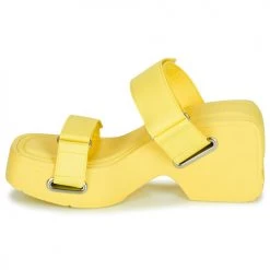 Chaussures Femme Mules Bronx UPP-DATE Jaune -Mules Soldes2022 21191056 500 D