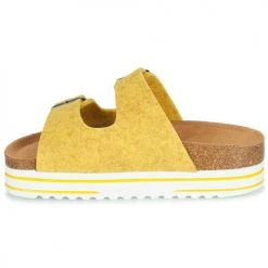 Chaussures Femme Mules Shepherd KATTIS Jaune 10 Chaussures Femme Mules Shepherd KATTIS Jaune -Mules Soldes2022 21191371 500 D