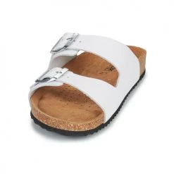 Chaussures Femme Mules Geox D BRIONIA Blanc -Mules Soldes2022 21201119 500 C