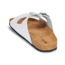 Chaussures Femme Mules Geox D BRIONIA Blanc -Mules Soldes2022 21201119 500 E