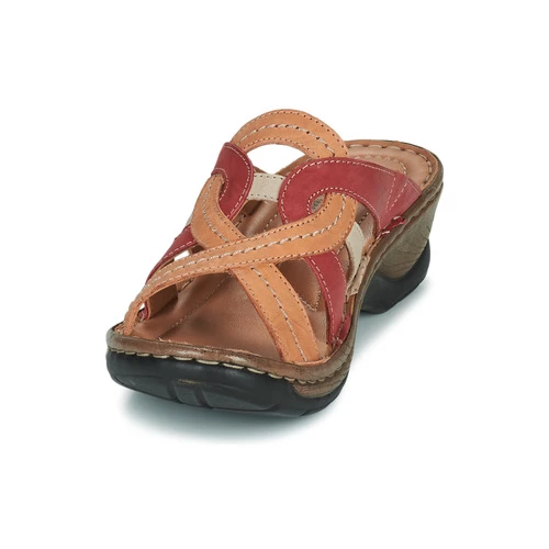 Chaussures Femme Mules Josef Seibel CATALONIA 01 Orange / Rouge 5 Chaussures Femme Mules Josef Seibel CATALONIA 01 Orange / Rouge – Image 3