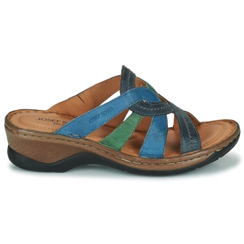 Chaussures Femme Mules Josef Seibel CATALONIA 01 Bleu 4 Chaussures Femme Mules Josef Seibel CATALONIA 01 Bleu – Image 2