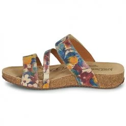 Chaussures Femme Mules Josef Seibel TONGA 54 Bleu / Jaune -Mules Soldes2022 21255561 500 D