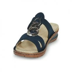 Chaussures Femme Mules Ara HAWAII Bleu -Mules Soldes2022 21313215 500 C