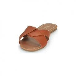 Chaussures Femme Mules Only ONLFELI-1 Cognac -Mules Soldes2022 21317371 500 C