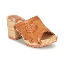 Chaussures Femme Sabots Kickers KICK WOODSTOK Camel
