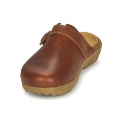 Chaussures Femme Sabots El Naturalista WAKATIWAI Marron -Mules Soldes2022 21426796 500 C