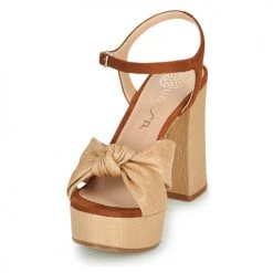 Chaussures Femme Mules Unisa VENZA Beige / Marron -Mules Soldes2022 21426895 500 C