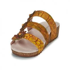 Chaussures Femme Mules Laura Vita BRCYANO 0122 Jaune -Mules Soldes2022 21448938 500 C