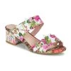 Chaussures Femme Mules Laura Vita HUCBIO 10 Blanc / Rose -Mules Soldes2022 21448948 500 A