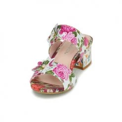 Chaussures Femme Mules Laura Vita HUCBIO 10 Blanc / Rose -Mules Soldes2022 21448948 500 C