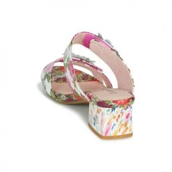 Chaussures Femme Mules Laura Vita HUCBIO 10 Blanc / Rose -Mules Soldes2022 21448948 500 E