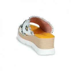 Chaussures Femme Mules Laura Vita JACASSEO 05 Blanc / Jaune -Mules Soldes2022 21448950 500 E