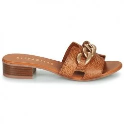 Chaussures Femme Mules Hispanitas LOLA Marron / Doré -Mules Soldes2022 21449199 500 B