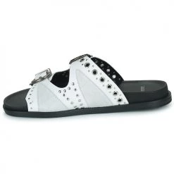 Chaussures Femme Mules Ikks BU80195 Blanc -Mules Soldes2022 21601601 500 D