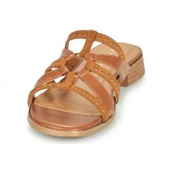 Chaussures Femme Mules The Divine Factory QL4610 Camel -Mules Soldes2022 21601785 500 C