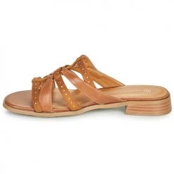 Chaussures Femme Mules The Divine Factory QL4610 Camel -Mules Soldes2022 21601785 500 D