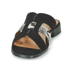 Chaussures Femme Mules The Divine Factory QL4335 Noir 9 Chaussures Femme Mules The Divine Factory QL4335 Noir -Mules Soldes2022 21601789 500 C