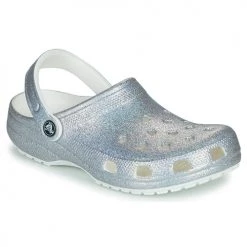 Chaussures Femme Sabots Crocs CLASSIC GLITTER II CLOG Argent / Glitter