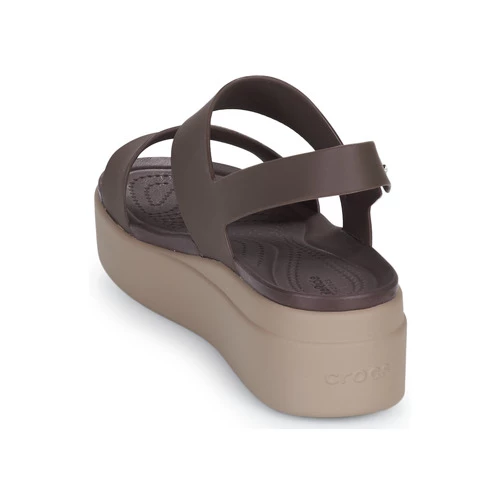Chaussures Femme Mules Crocs CROCS BROOKLYN LOW WEDGE W Marron 7 Chaussures Femme Mules Crocs CROCS BROOKLYN LOW WEDGE W Marron – Image 5