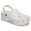 Chaussures Femme Sabots Crocs CLASSIC PLATFORM CLOG W Blanc -Mules Soldes2022 21667672 500 A