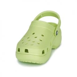 Chaussures Femme Sabots Crocs CLASSIC PLATFORM CLOG W Vert -Mules Soldes2022 21667673 500 C