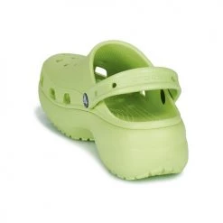 Chaussures Femme Sabots Crocs CLASSIC PLATFORM CLOG W Vert -Mules Soldes2022 21667673 500 E