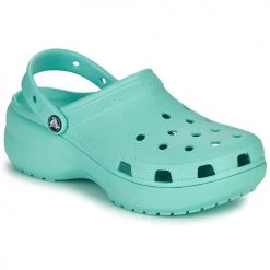 Chaussures Femme Sabots Crocs CLASSIC PLATFORM CLOG W Turquoise