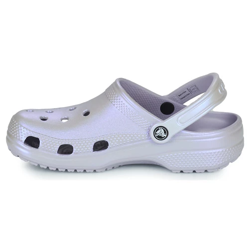 Chaussures Femme Sabots Crocs CLASSIC 4 HER CLOG Blanc irisé 6 Chaussures Femme Sabots Crocs CLASSIC 4 HER CLOG Blanc irisé – Image 4