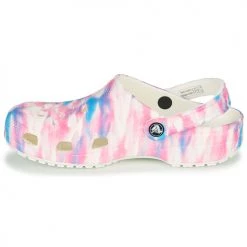 Chaussures Femme Sabots Crocs CLASSIC DREAM CLOG Blanc / Multi -Mules Soldes2022 21667689 500 D