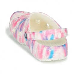 Chaussures Femme Sabots Crocs CLASSIC DREAM CLOG Blanc / Multi -Mules Soldes2022 21667689 500 E