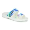 Chaussures Femme Mules Crocs CLASSIC CROCS SOLARIZED SANDAL Blanc / Bleu -Mules Soldes2022 21667697 500 A