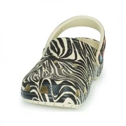 Chaussures Femme Sabots Crocs CLASSIC ANIMAL REMIX CLOG Beige / Zebre -Mules Soldes2022 21667712 500 C