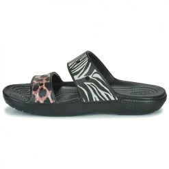 Chaussures Femme Mules Crocs CLASSICCROCSANIMALREMIXSANDAL Zebre / Léopard -Mules Soldes2022 21667715 500 D