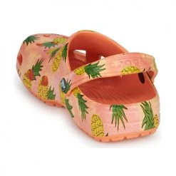 Chaussures Femme Sabots Crocs CLASSIC RETRO RESORT CLOG Rose / Jaune -Mules Soldes2022 21667717 500 E