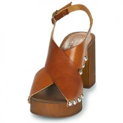 Chaussures Femme Sabots Minelli JULIE Marron -Mules Soldes2022 21669713 500 C