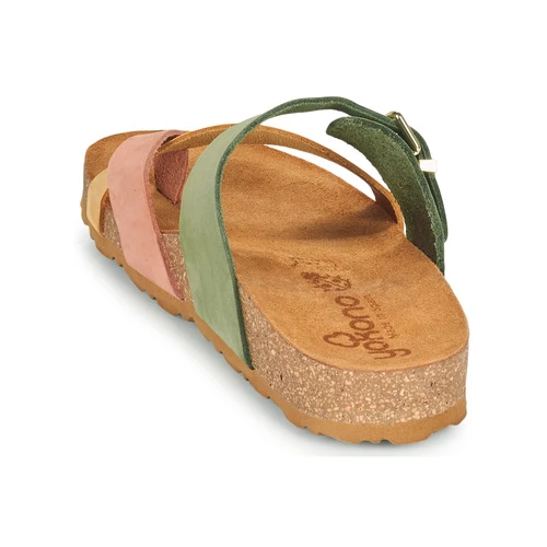 Chaussures Femme Mules YOKONO JERBA Vert / Rose 7 Chaussures Femme Mules YOKONO JERBA Vert / Rose – Image 5