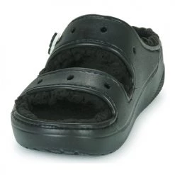 Chaussures Mules Crocs CLASSIC COZZY SANDAL Noir -Mules Soldes2022 22317505 500 C