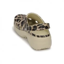 Chaussures Femme Sabots Crocs CLASSIC PLATFORM Beige / Leopard -Mules Soldes2022 22317508 500 E