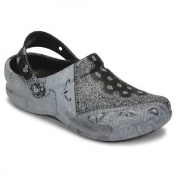 Chaussures Sabots Crocs BISTRO GRAPHIC CLOG Gris / Noir