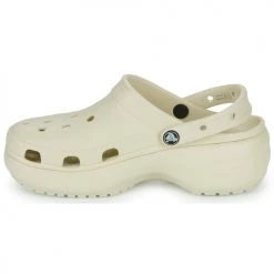 Chaussures Femme Sabots Crocs CLASSIC PLATFORM CLOG W Beige -Mules Soldes2022 22802705 500 D