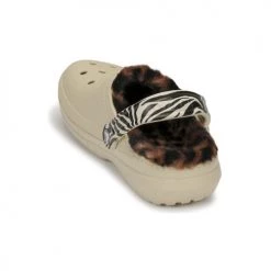 Chaussures Femme Sabots Crocs CLASSICLINEDANIMALREMIXCLOG Beige / Animal -Mules Soldes2022 22802714 500 E