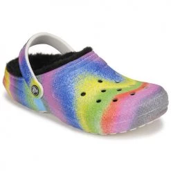 Chaussures Sabots Crocs CLASSIC LINED SPRAY DYE CLOG Multicolore
