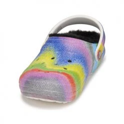 Chaussures Sabots Crocs CLASSIC LINED SPRAY DYE CLOG Multicolore -Mules Soldes2022 22802716 500 C